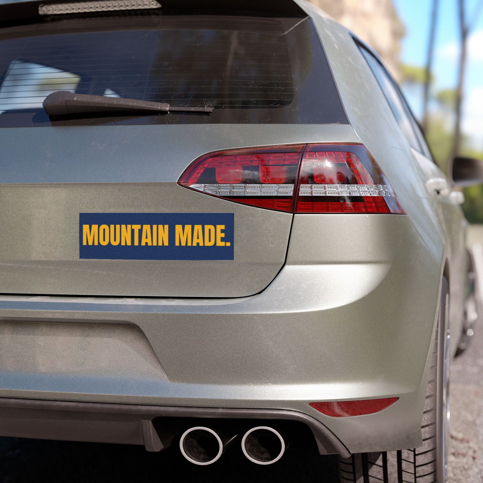 WV|BSA "MOUNTAIN MADE." Premium Car Magnet