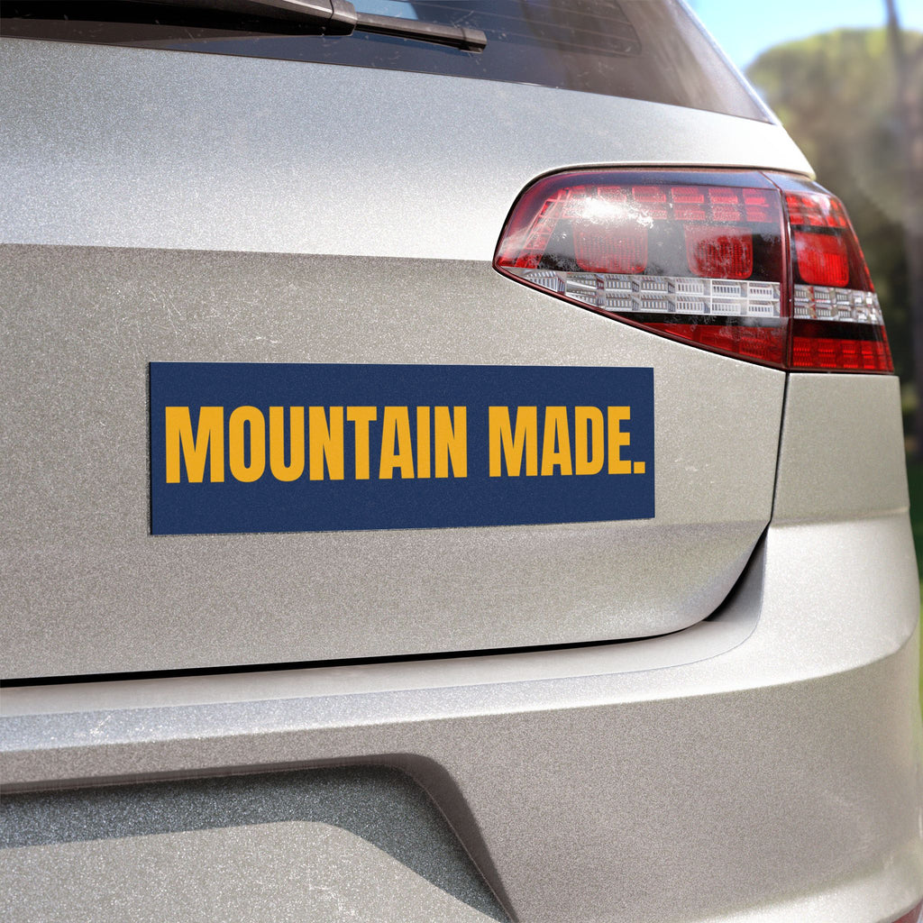 WV|BSA "MOUNTAIN MADE." Premium Car Magnet